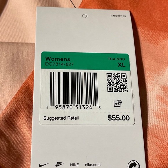 Nike Women's XL One Luxe Dri-FIT 7" Mid-Rise Printed Training Shorts DO7814-827 - Picture 7 of 10